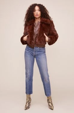 Patricia Jacket -Chic Outfit Shop ACT16263 CHOCOLATE 1