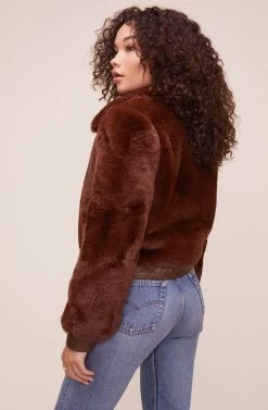 Patricia Jacket -Chic Outfit Shop ACT16263 CHOCOLATE 4