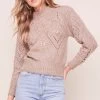 Emma Puff Sleeve Sweater -Chic Outfit Shop ACT16279 LATTE 1 2