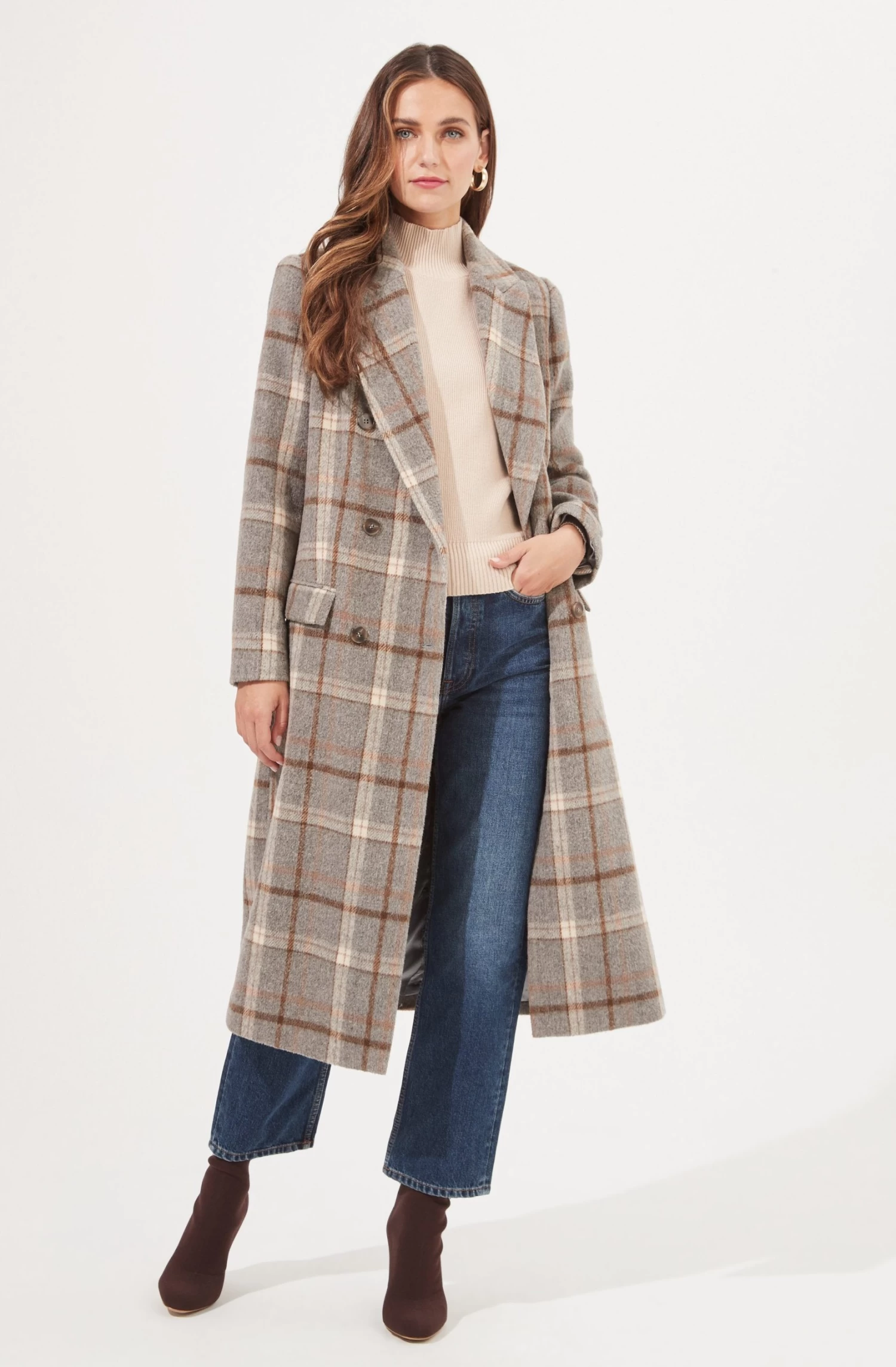 Raquel Plaid Double Breasted Coat 5 Raquel Plaid Double Breasted Coat - Image 3