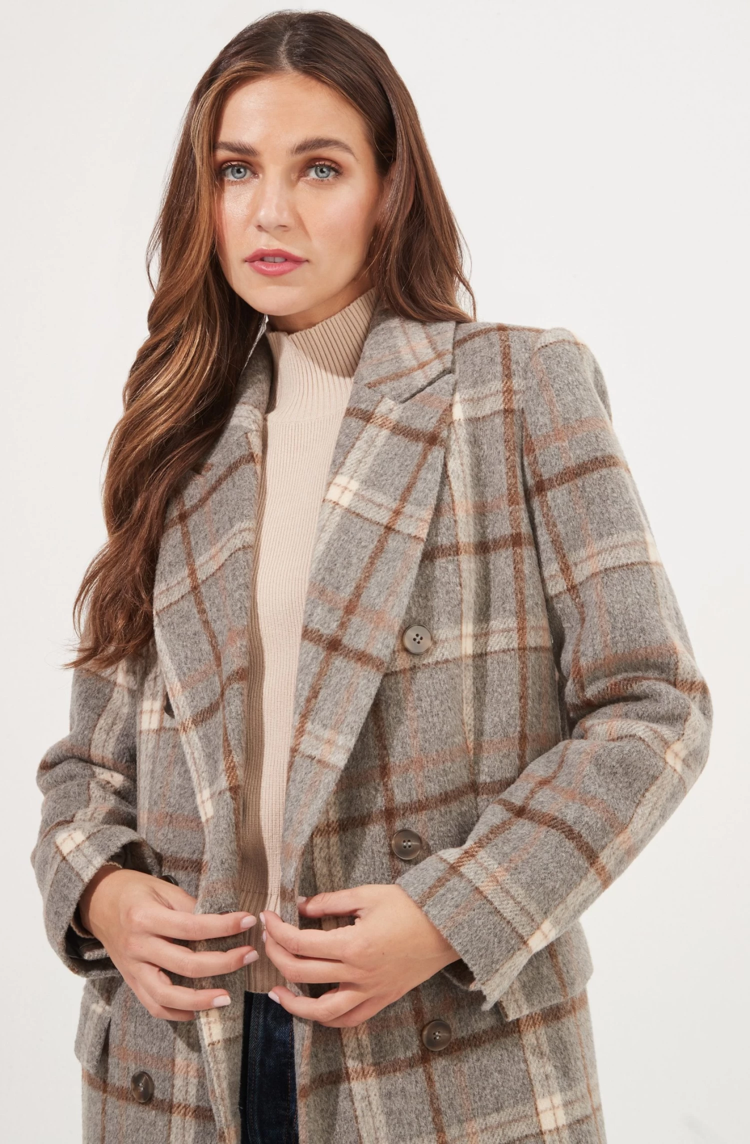Raquel Plaid Double Breasted Coat 7 Raquel Plaid Double Breasted Coat - Image 5