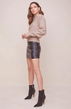 Dorothy Puff Sleeve Sweater 18 Dorothy Puff Sleeve Sweater -Chic Outfit Shop ACT16404 CHAMPAGNE 3