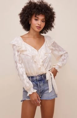 Persephone Floral Wrap Bodysuit