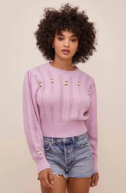 Taya Floral Embroidered Sweater