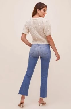 Giana Pearl Embellished Sweater 11 Giana Pearl Embellished Sweater -Chic Outfit Shop ACT16516 NATURAL 5