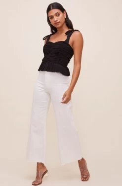 Duffy Sweetheart Neck Top -Chic Outfit Shop ACT16591 BLACK 1