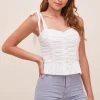 Duffy Sweetheart Neck Top 2 Duffy Sweetheart Neck Top -Chic Outfit Shop ACT16591 OFFWHITE 3