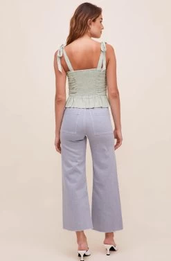 Duffy Sweetheart Neck Top -Chic Outfit Shop ACT16591 SAGE 6