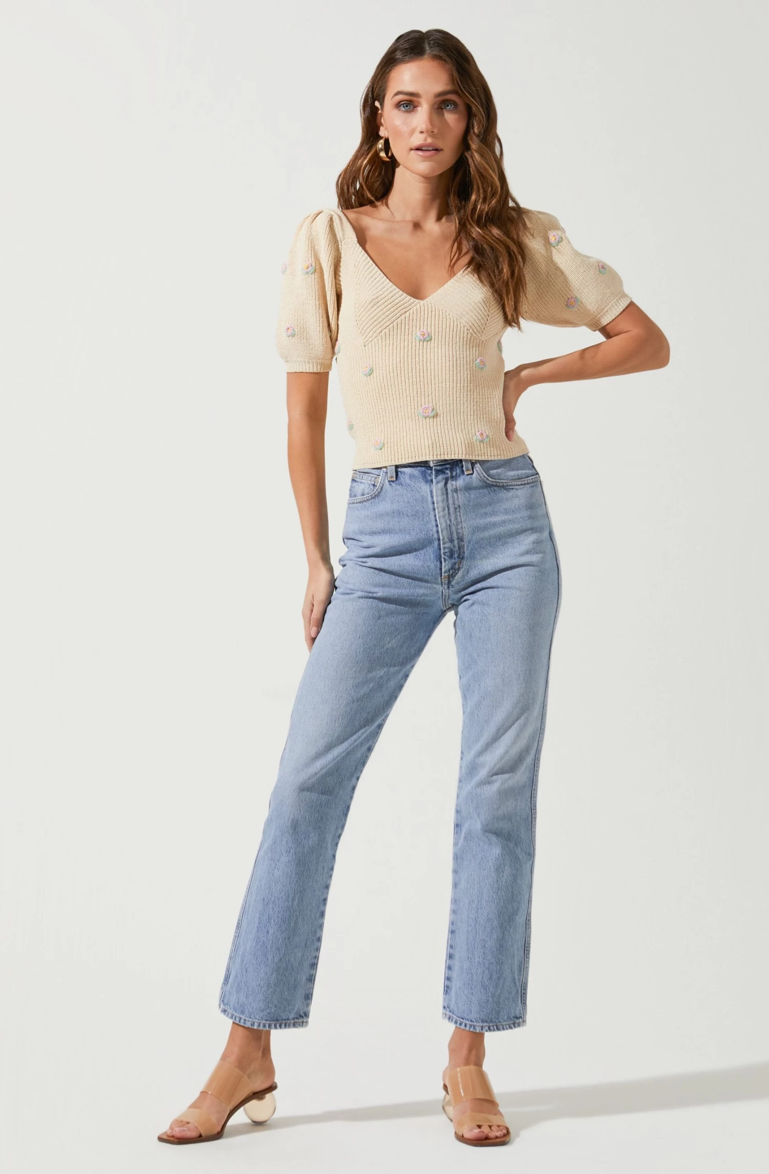 Bria Floral Embroidered Sweater 4 Bria Floral Embroidered Sweater - Image 2