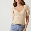 Bria Floral Embroidered Sweater 2 Bria Floral Embroidered Sweater -Chic Outfit Shop ACT16627 BEIGEMULTI 2