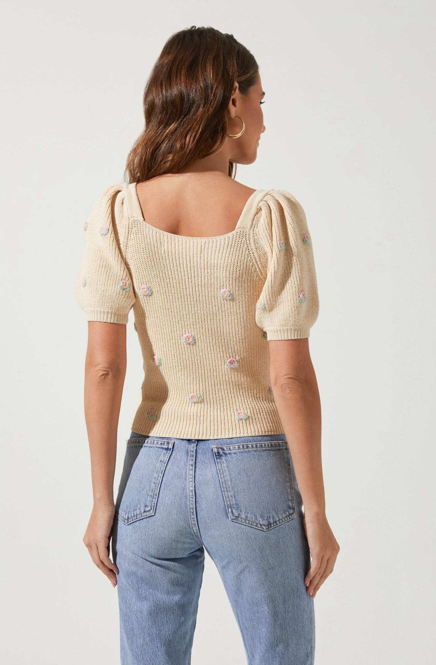 Bria Floral Embroidered Sweater 5 Bria Floral Embroidered Sweater - Image 3