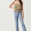 Flora Pleated Square Neck Top 1 Flora Pleated Square Neck Top -Chic Outfit Shop ACT16656 TAUPEYELLOWFLORAL 1