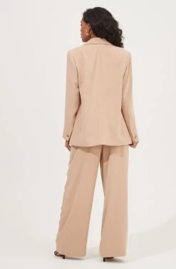 Boyfriend Oversized Blazer 11 Boyfriend Oversized Blazer -Chic Outfit Shop ACT16714B CAPPUCCINO 5