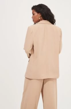 Boyfriend Oversized Blazer 13 Boyfriend Oversized Blazer -Chic Outfit Shop ACT16714B CAPPUCCINO 6