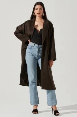 Sonoma Oversized Coat -Chic Outfit Shop ACT16729 DARKESPRESSO 1 NEW