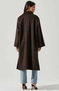 Sonoma Oversized Coat -Chic Outfit Shop ACT16729 DARKESPRESSO 3 NEW