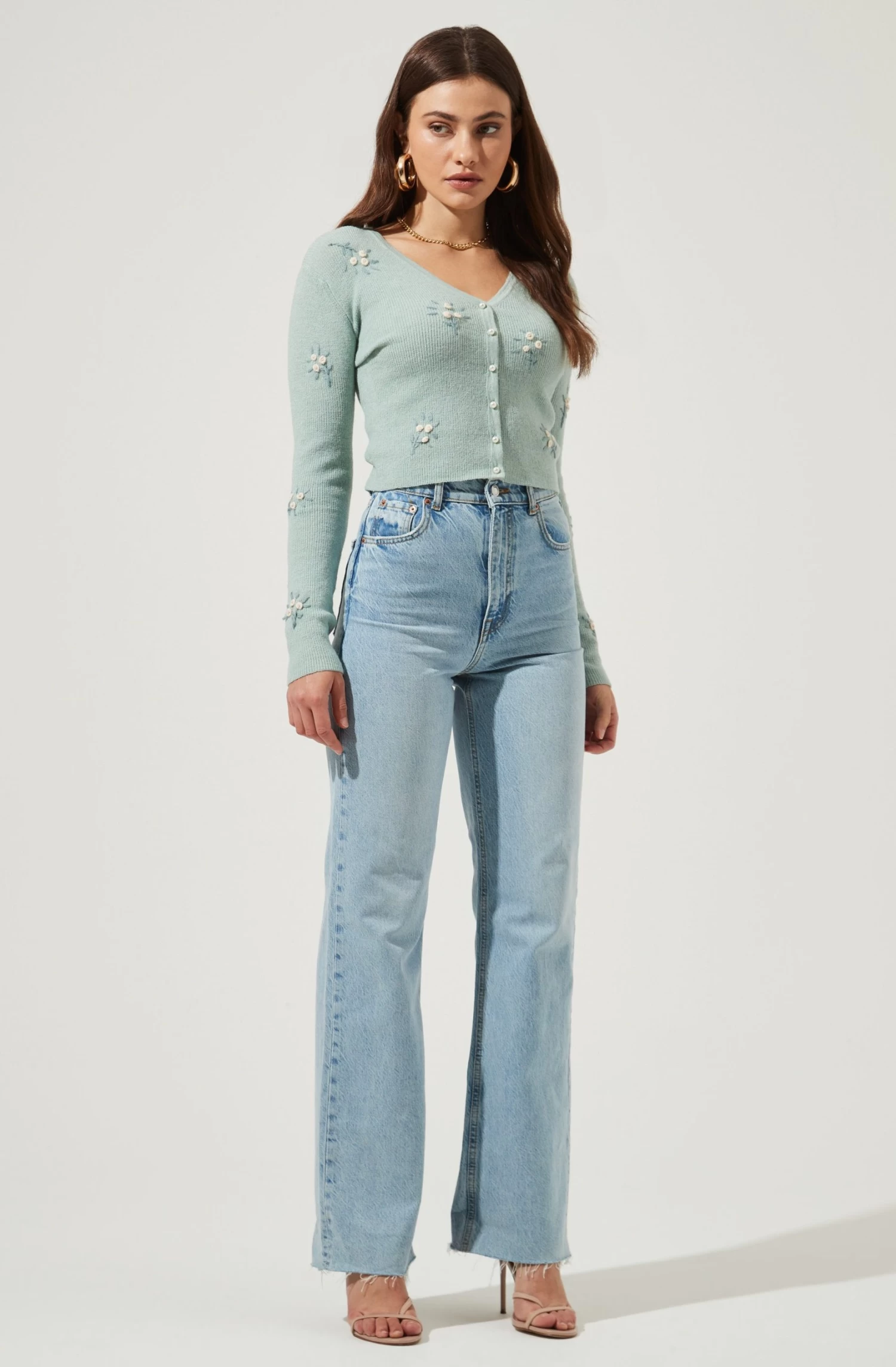 Bouquet Floral Embroidered Cardigan 5 Bouquet Floral Embroidered Cardigan - Image 3