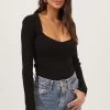 Rosa Scoop Neck Cutout Sweater -Chic Outfit Shop ACT16763 BLACK 5