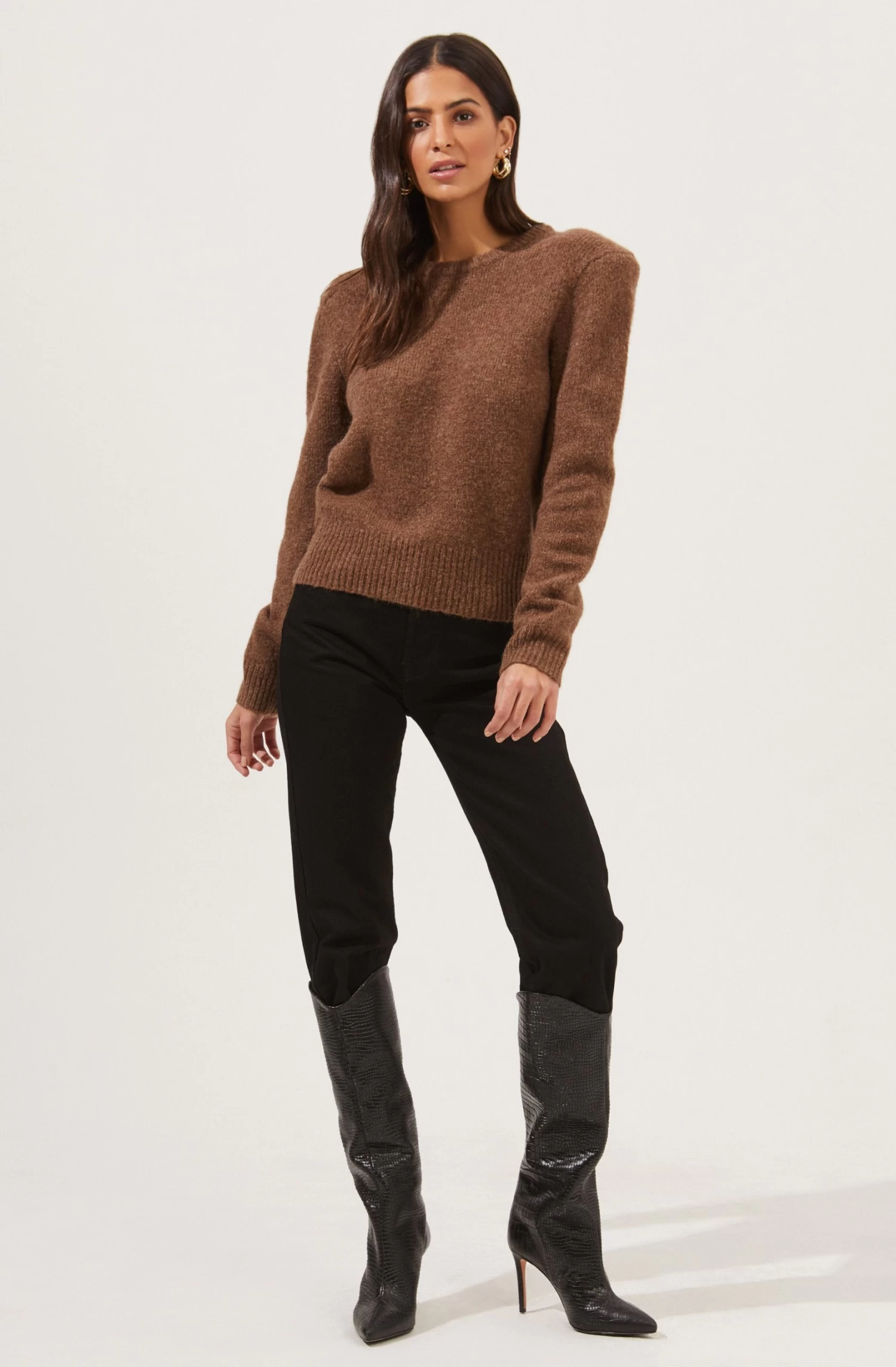 Tuscany Shoulder Pad Sweater 7 Tuscany Shoulder Pad Sweater - Image 5