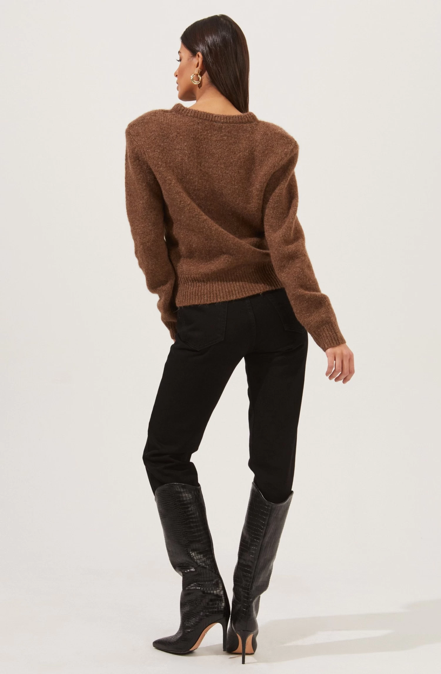 Tuscany Shoulder Pad Sweater 5 Tuscany Shoulder Pad Sweater - Image 3