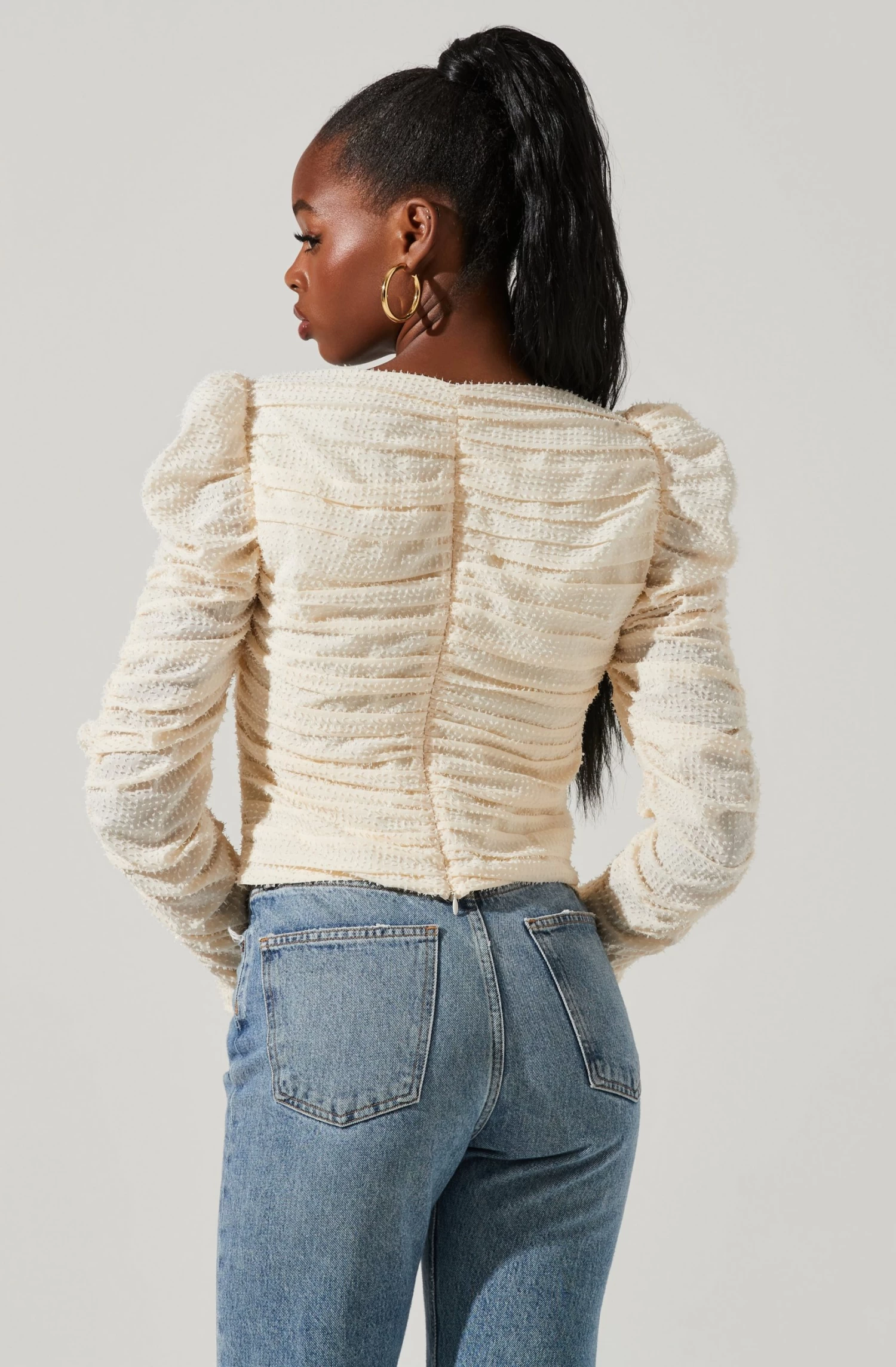 Caldwell Metallic Ruched Sweetheart Neck Top 14 Caldwell Metallic Ruched Sweetheart Neck Top - Image 12