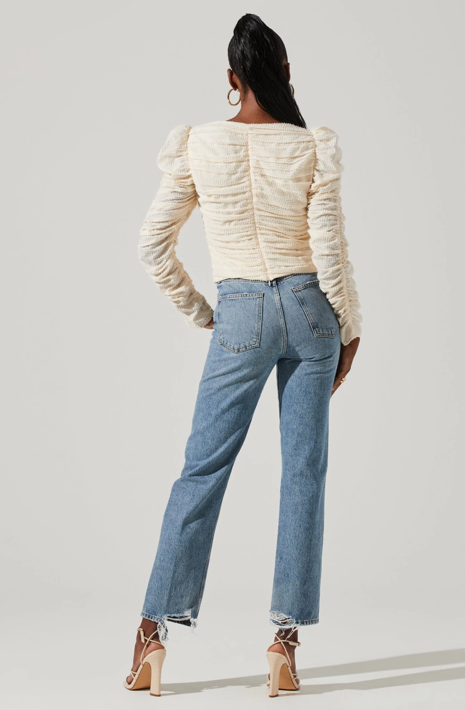 Caldwell Metallic Ruched Sweetheart Neck Top 13 Caldwell Metallic Ruched Sweetheart Neck Top - Image 11