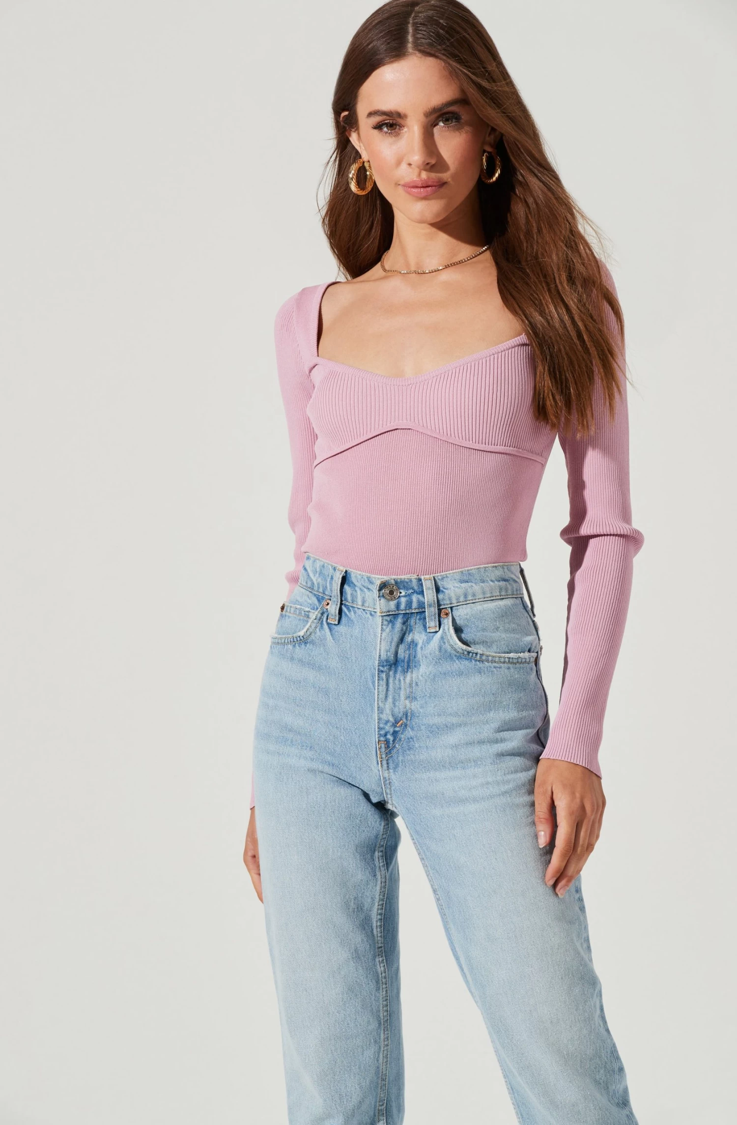 Tarzana Ribbed Knit Sweetheart Sweater 15 Tarzana Ribbed Knit Sweetheart Sweater - Image 13