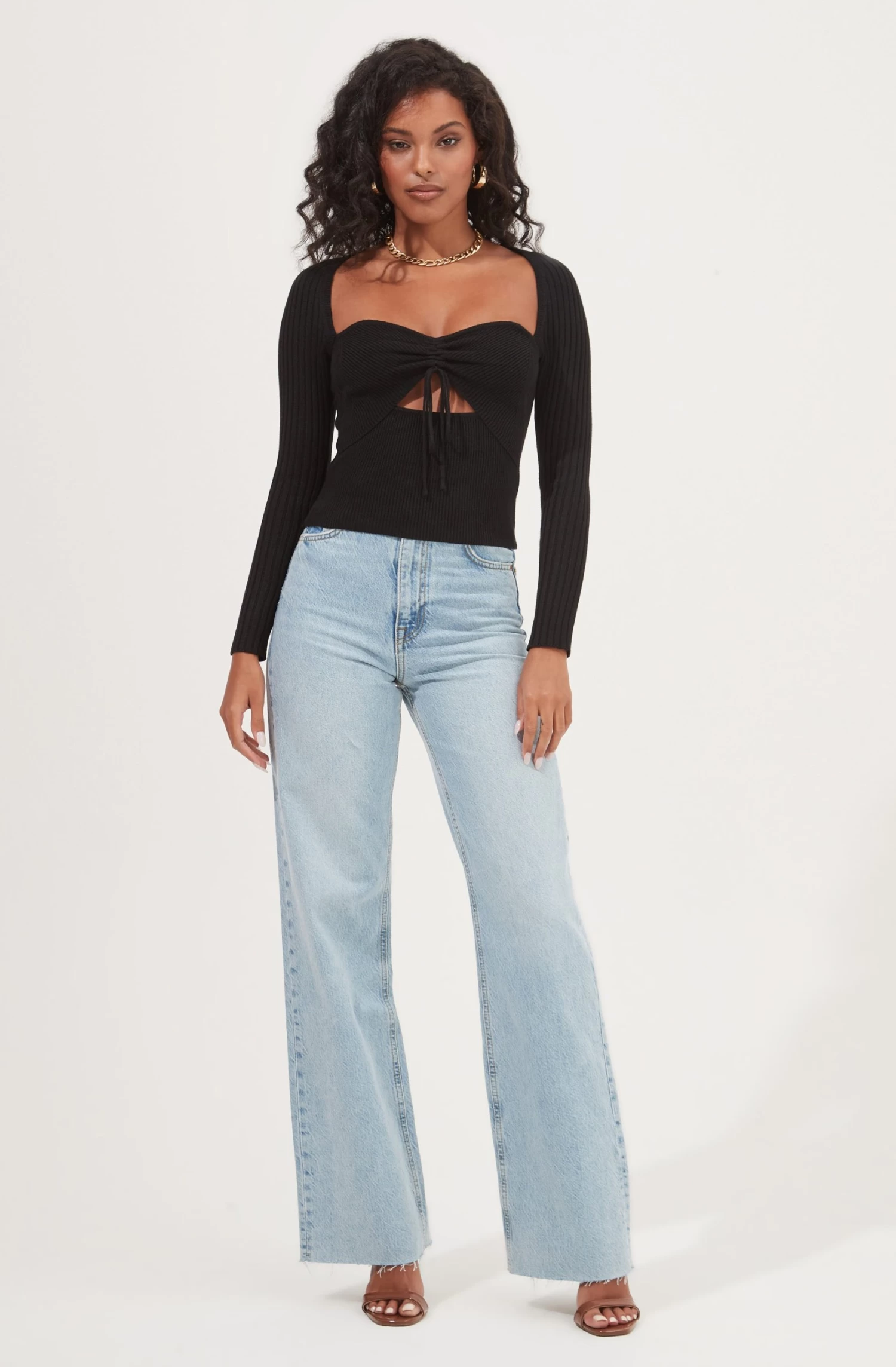 Cortana Cinched Front Cutout Sweater 4 Cortana Cinched Front Cutout Sweater - Image 2