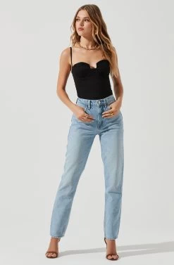 Brixley Underwire Bustier Top 17 Brixley Underwire Bustier Top -Chic Outfit Shop ACT17260 BLACK 0658