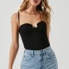 Brixley Underwire Bustier Top -Chic Outfit Shop ACT17260 BLACK 0663