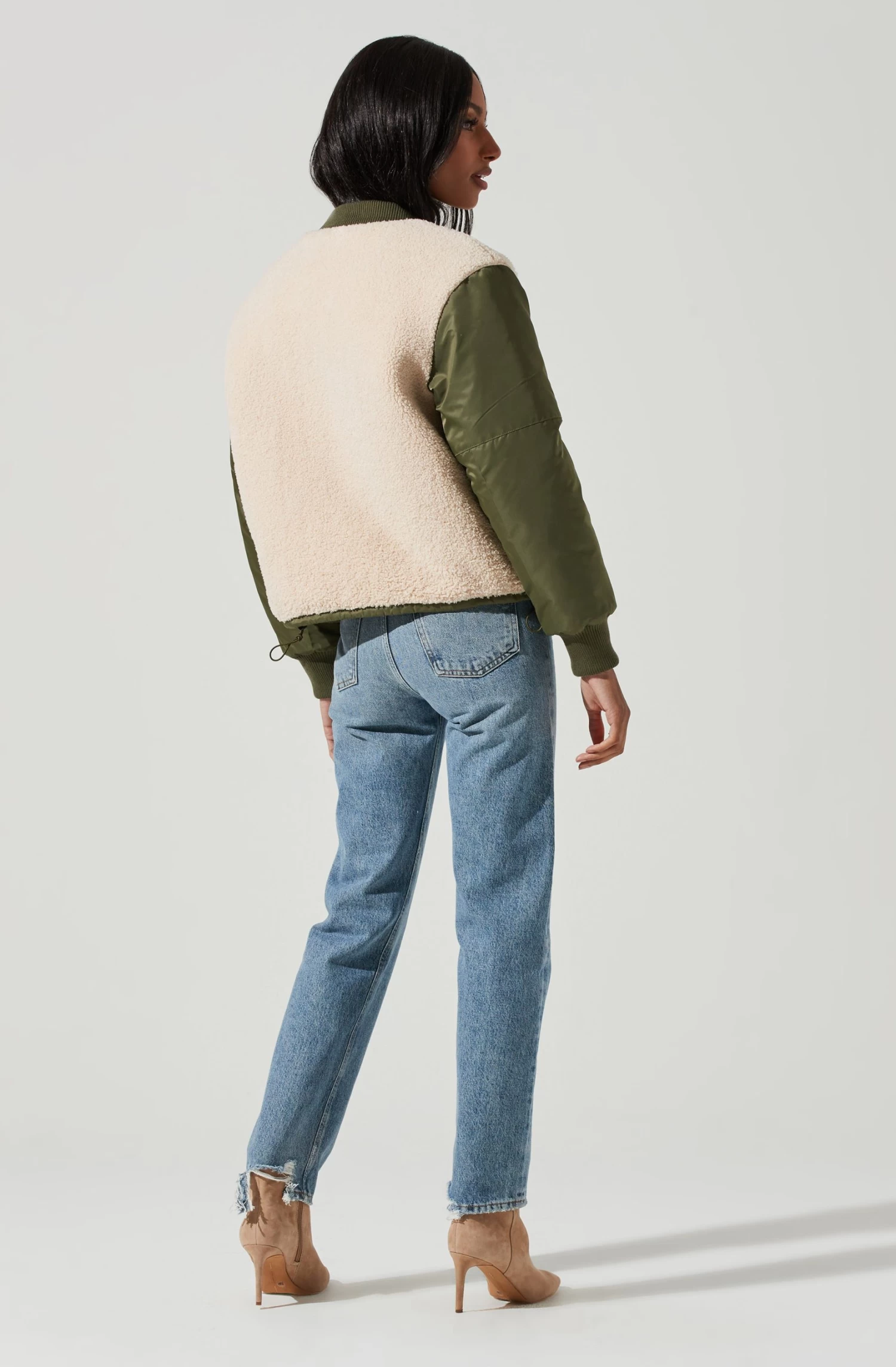 Tegan Faux Shearling Contrast Puffer Jacket 6 Tegan Faux Shearling Contrast Puffer Jacket - Image 4