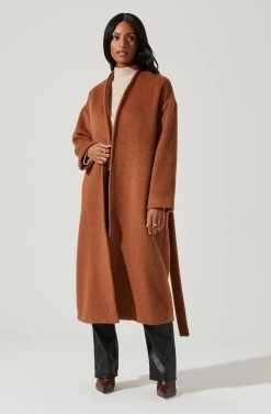 Berkley Tie Waist Coat 22 Berkley Tie Waist Coat -Chic Outfit Shop ACT17309 CAMEL 0800