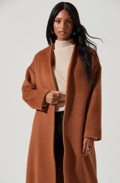 Berkley Tie Waist Coat 21 Berkley Tie Waist Coat -Chic Outfit Shop ACT17309 CAMEL 0811