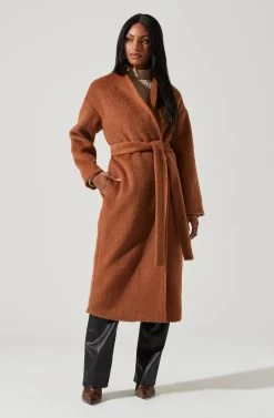 Berkley Tie Waist Coat 20 Berkley Tie Waist Coat -Chic Outfit Shop ACT17309 CAMEL 0816