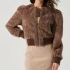 Stacy Faux Fur Jacket 1 Stacy Faux Fur Jacket -Chic Outfit Shop ACT17335 BROWN 1729