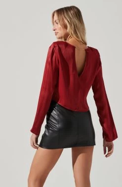 Petra Satin Chain Link Top