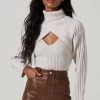 Soraya Turtleneck Shrug Sweater Set -Chic Outfit Shop ACT17387 CREAM 3