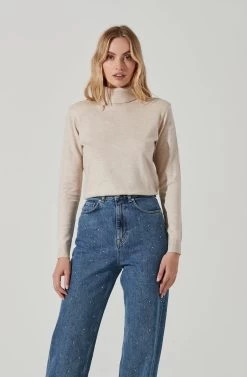 Alden Turtleneck Sweater 23 Alden Turtleneck Sweater -Chic Outfit Shop ACT17410 OATMEAL 3
