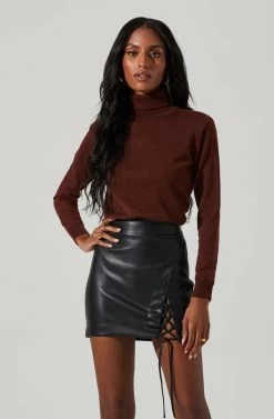 Alden Turtleneck Sweater 26 Alden Turtleneck Sweater -Chic Outfit Shop ACT17410 RUST 2