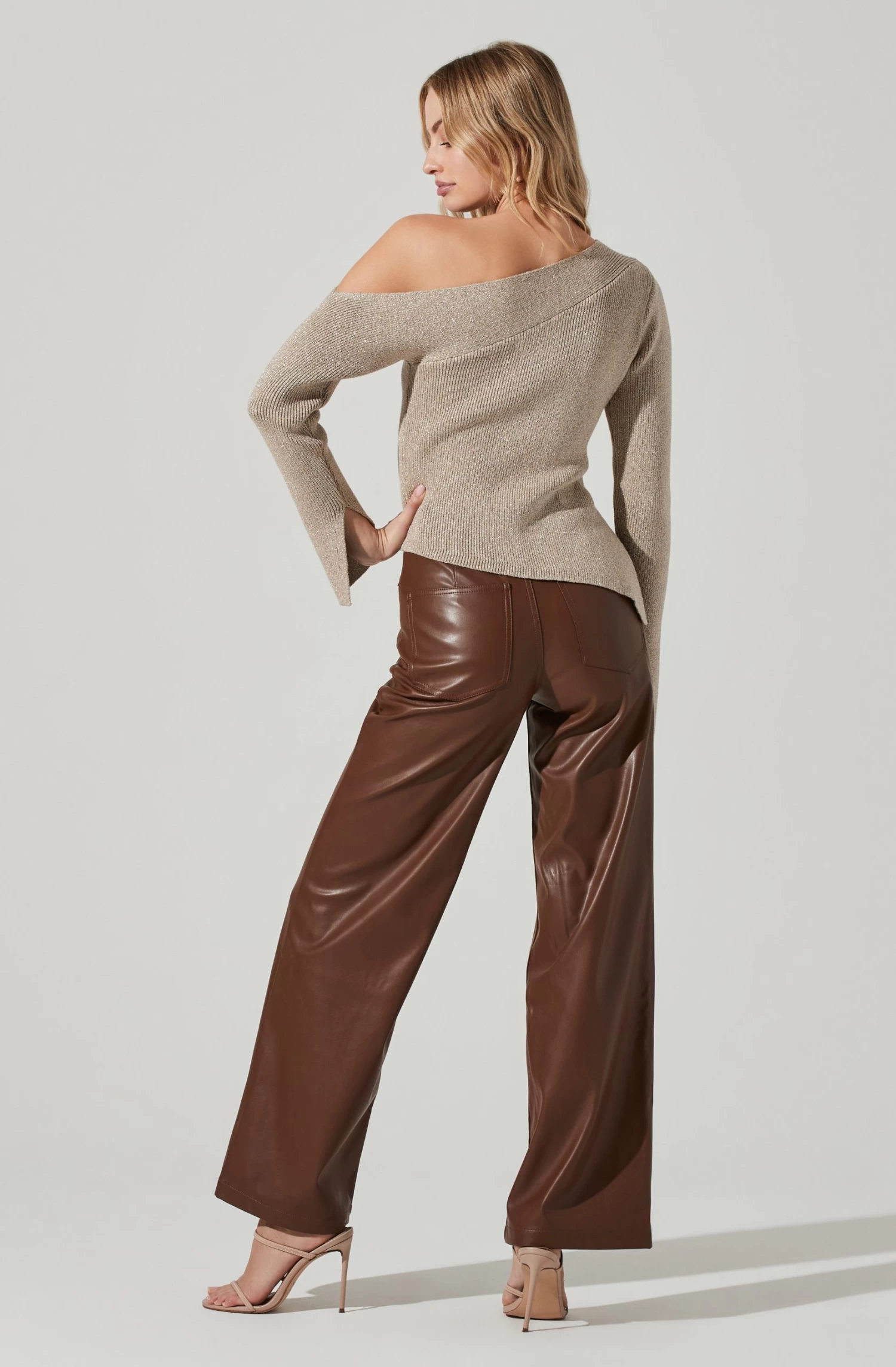 Aldari Asymmetrical Off Shoulder Sweater 6 Aldari Asymmetrical Off Shoulder Sweater - Image 4