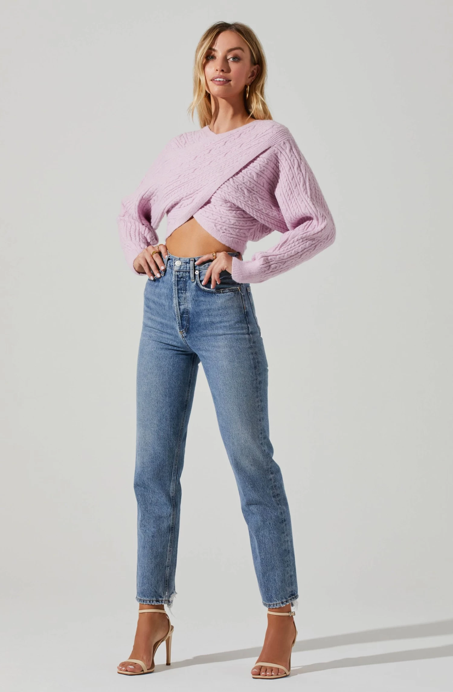 Mariana Reversible Cable Knit Wrap Sweater 11 Mariana Reversible Cable Knit Wrap Sweater - Image 9