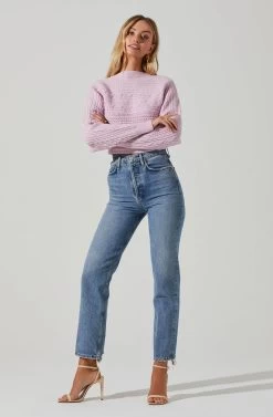 Mariana Reversible Cable Knit Wrap Sweater 23 Mariana Reversible Cable Knit Wrap Sweater -Chic Outfit Shop ACT17476 LIGHTPINK 2