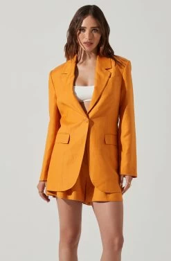 Laudine Blazer 17 Laudine Blazer -Chic Outfit Shop ACT17526L MUSTARD 4