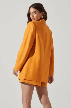 Laudine Blazer 19 Laudine Blazer -Chic Outfit Shop ACT17526L MUSTARD 5