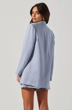 Laudine Blazer 24 Laudine Blazer -Chic Outfit Shop ACT17526L SLATEBLUE 4