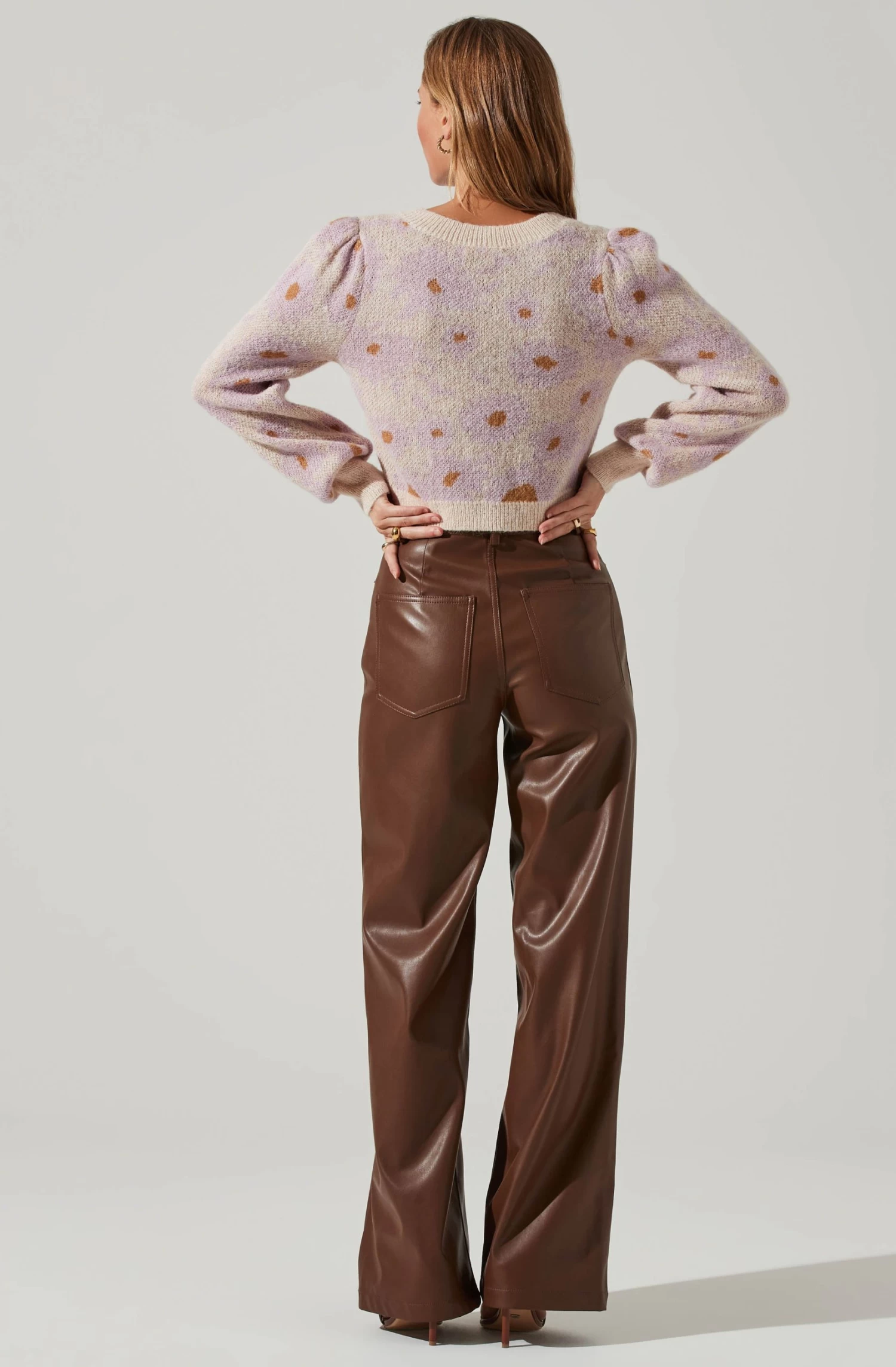 Tricia Floral Knit Cropped Sweater 5 Tricia Floral Knit Cropped Sweater - Image 3