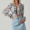 Loxley Floral Ruffle Long Sleeve Top
