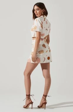 Kiria Cropped Jacket 12 Kiria Cropped Jacket -Chic Outfit Shop ACT17762P BROWNPINKCREAM 6