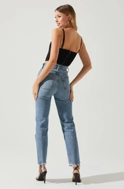 Janet Ruched Bustier Top -Chic Outfit Shop ACT17810 BLACK 6