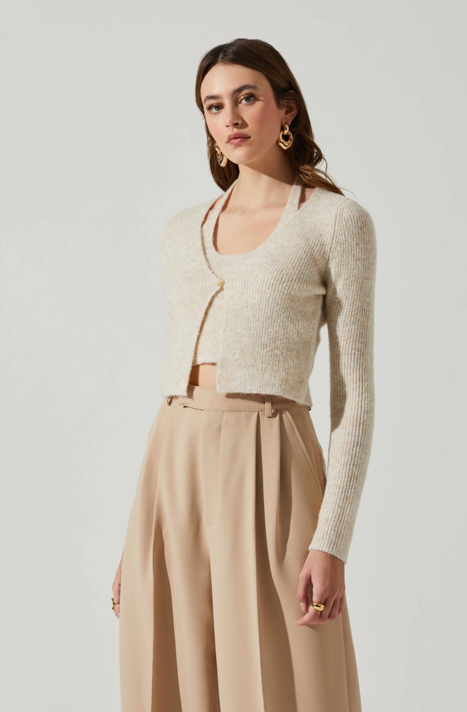 Mayte One Piece Halter Sweater Set 3 Mayte One Piece Halter Sweater Set - Image 2